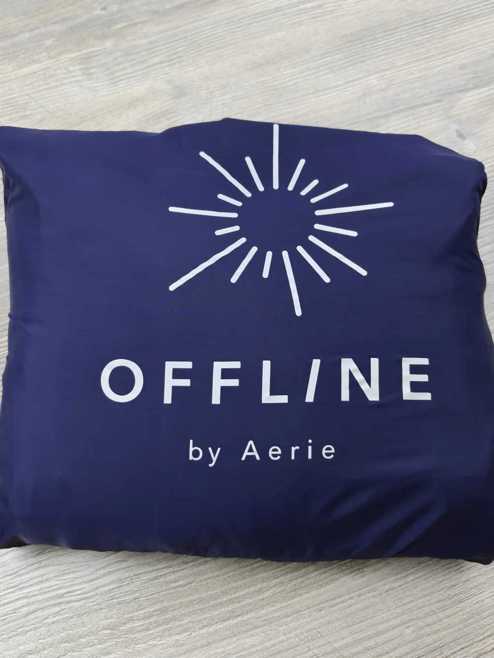 NWT Offline by Aerie Quilted Packable Outdoor Blanket Blue NEW Puffer Travel Car